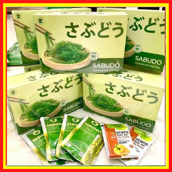 Rong nho Sabudo tách nước chính hãng ( 1 hộp 12 gói nhỏ )