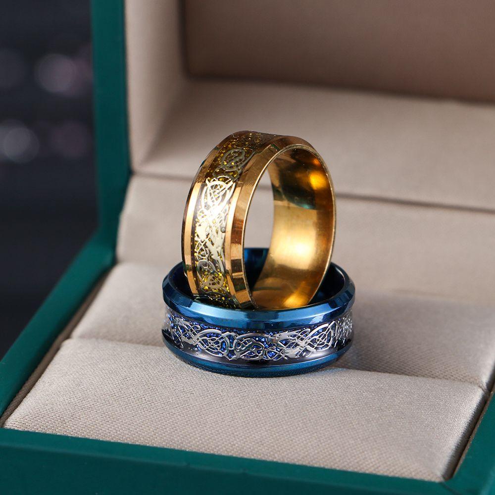 Nhẫn Hoa Hồng Titan 8mm Cho Nam