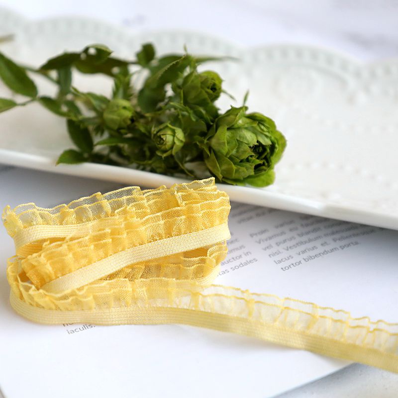 Cuộn Dây Ren 1m Nhiều Màu Làm Phụ Kiện Trang Trí Đầm Cho Nữ