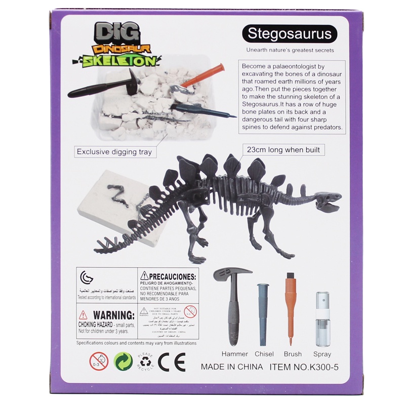 Đồ Chơi Khảo Cổ Đào Hoá Thạch - Mirthfeed K300-5 - Stegosaurus