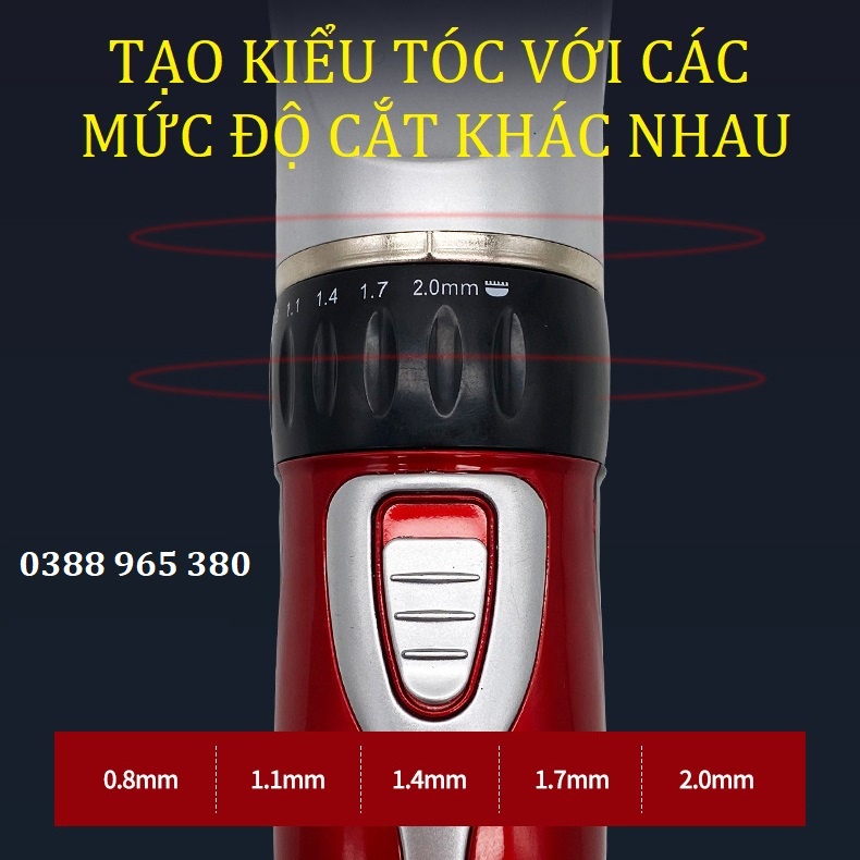 Tông đơ cắt tóc JICHEN cao cấp Tông đơ cắt tóc cho bé chính hãng sẵn hàng