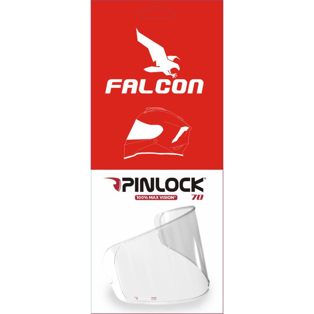 Miếng chống đọng sương Pinlock Falcon 70, gắn được mọi kính nón bảo hiểm, có thể đi mưa