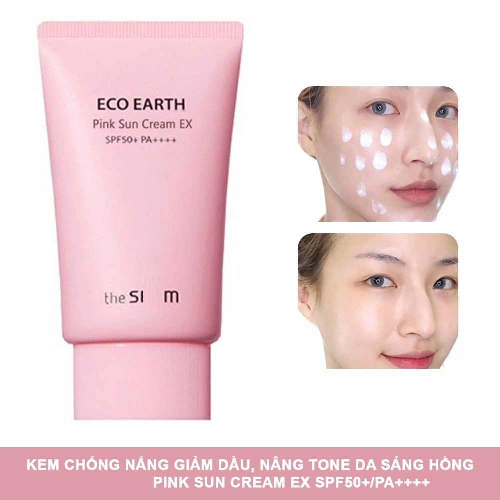 Kem chống nắng Eco Earth Pink Sun Cream 50g.