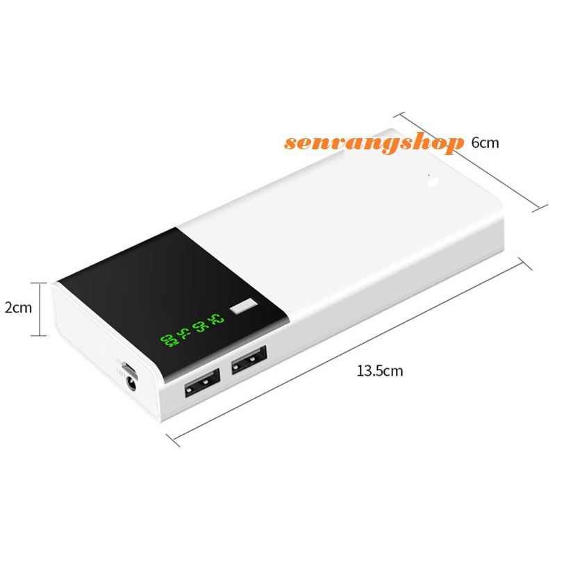 sạc dự phòng dung lượng 20000 mah có màn LED hiển thị/ sạc dự phòng ngoài cho điện thoại di động/ sặc pin androi và ios