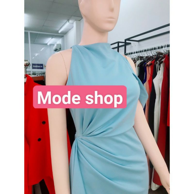 Đầm dạ hội lệch vai sát nách nhúng eo xẻ đùi (HÀNG CAO CẤP) kèm ảnh thật