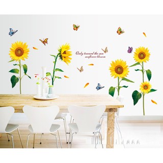 Decal dán tường Hoa hướng dương