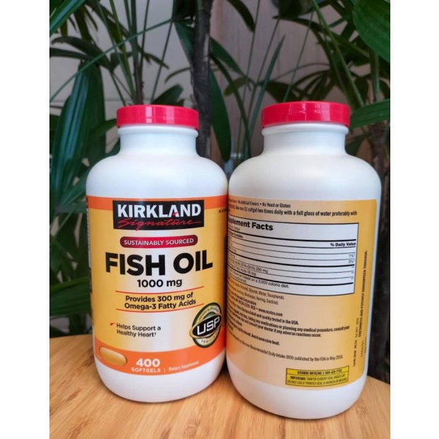 Dầu Cá Fish Oil Kirkland 1000 Mg 400 viên của My