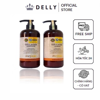 [Hàng chính hãng - Có VAT] - Cặp dầu gội collagen Argan Mefaso A3 Ý -  phục hồi tóc chuyên sâu, ngăn ngừa rụng tóc.