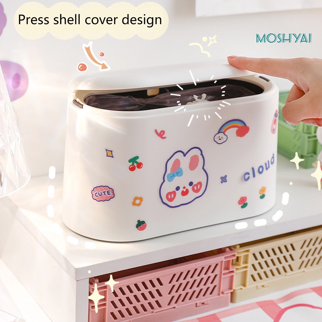 Thùng Rác Để Bàn Bằng PP Sức Chứa Lớn Tiết Kiệm Không Gian