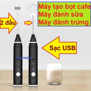 Máy tạo bọt cafe, đánh trứng, đánh bọt Cafe, sữa, trộn đa năng, hai đầu