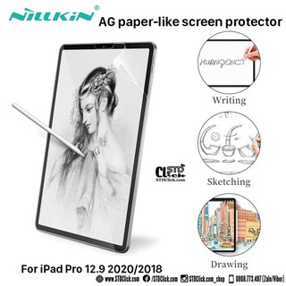MIẾNG DÁN DẠNG GIẤY VẼ IPAD 12.9 2020 NILLKIN AG PAPER-LIKE CHÍNH HÃNG [NEW SALEOFF]
