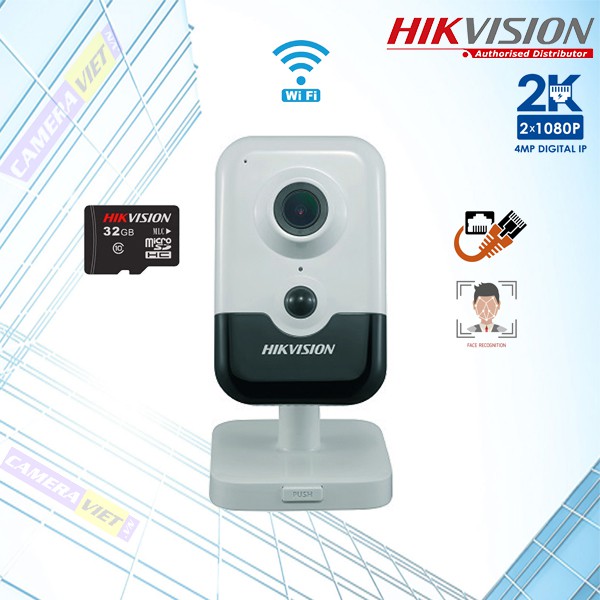 Camera IP Cube hồng ngoại không dây 4.0 Megapixel HIKVISION DS-2CD2443G0-IW