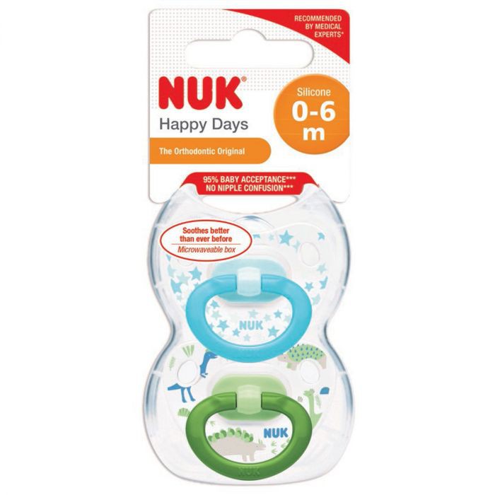 BỘ 2 TI GIẢ NUK CLASSIC SILICONE Chính hãng nhập khẩu Đức