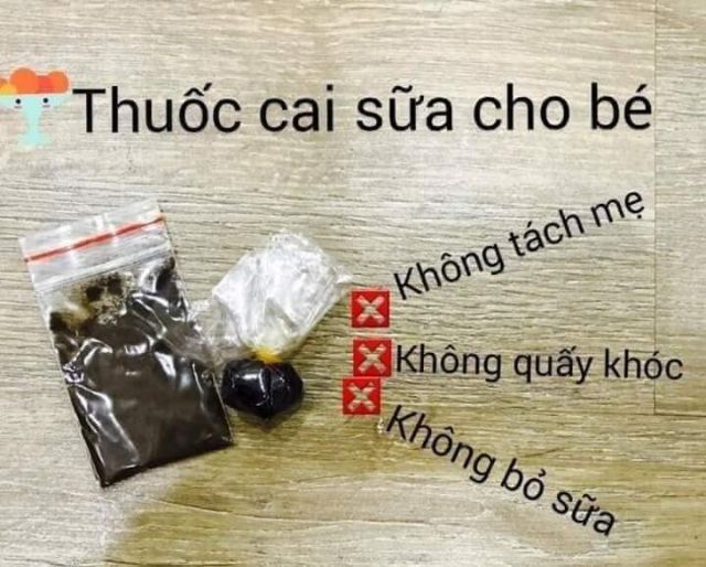 Thuốc cai sữa mẹo