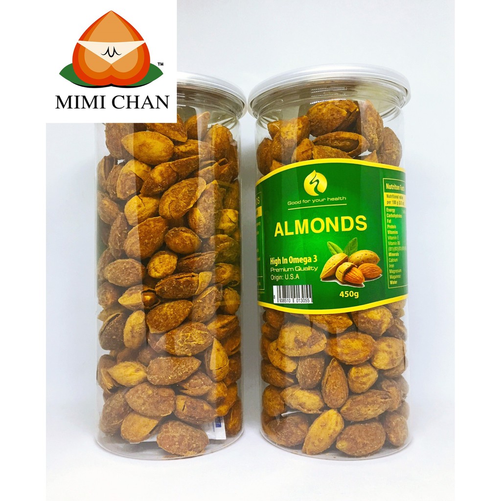 Hạnh Nhân Rang Bơ Mỹ Hộp 450g