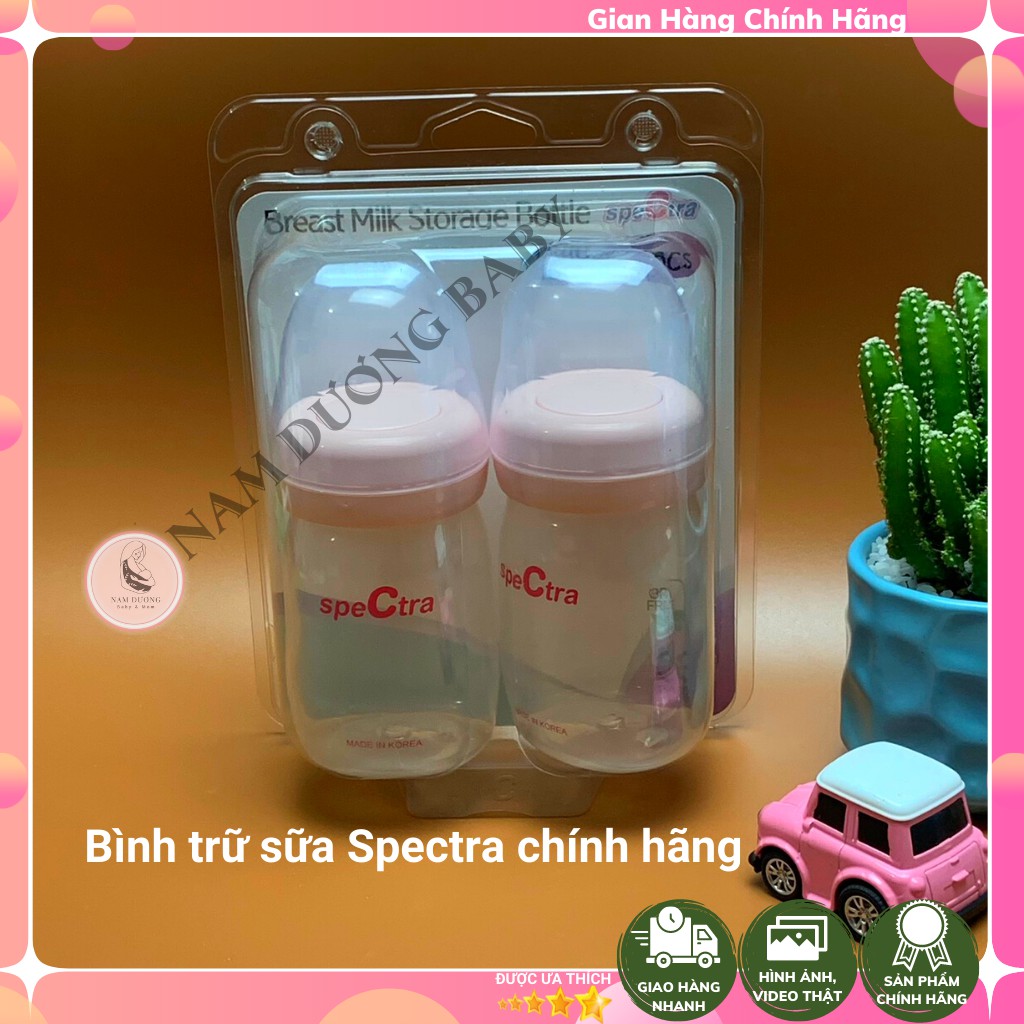 Bình trữ sữa spectra dung tích 160ml | Phụ kiện máy hút sữa Spectra chính hãng | Bình trữ sữa chất liệu an toàn ko BPA