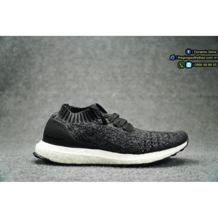 Giày Ultra Boost Uncaged Black Grey Three Real Boost -uy7