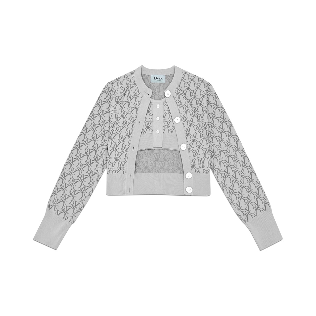 DVRK - Set cardigan họa tiết Monogram NIMBUS CLOUD-DVRK-22SS