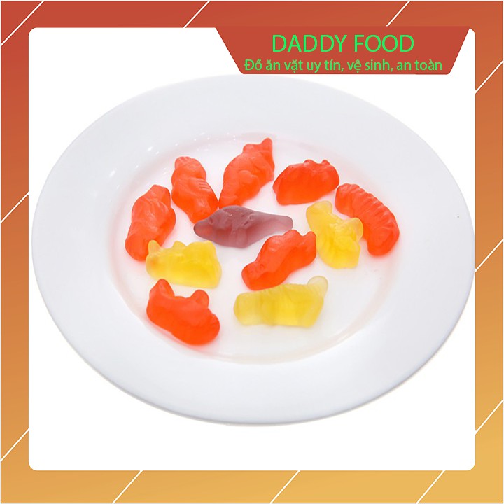 Kẹo dẻo jelly zoo bibica túi 500g chứa 100 viên kẹo dẻo thơm cực kì hấp dẫn