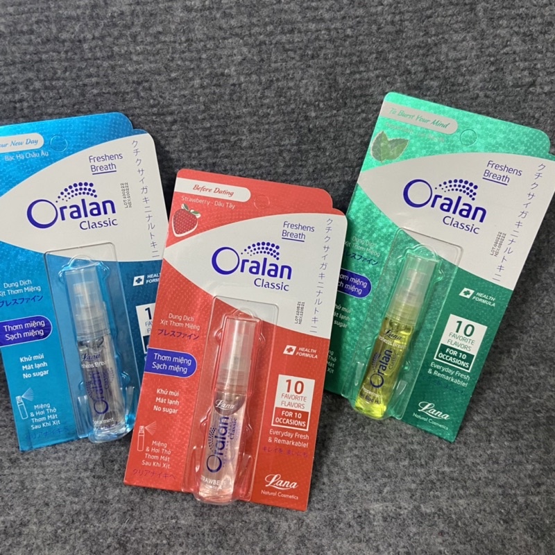 Xịt thơm miệng Lana Oralan Classic 8ml