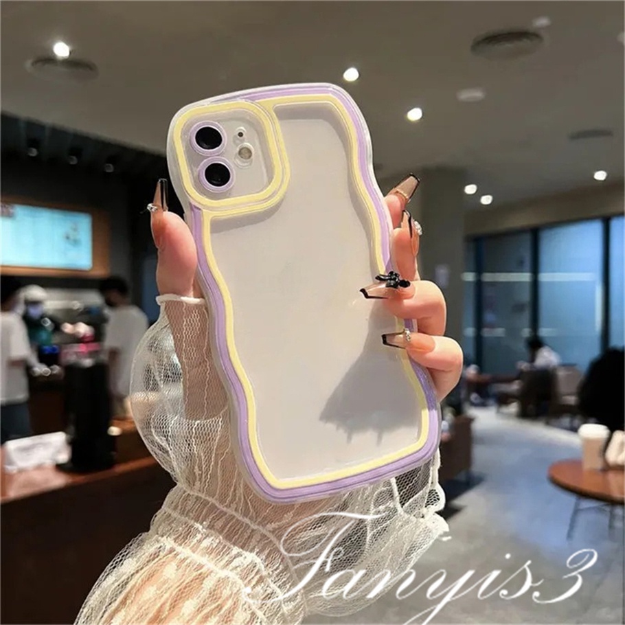 Ốp Điện Thoại TPU Mềm Họa Tiết Cầu Vồng Cho iPhone 8 7 6 6s Plus