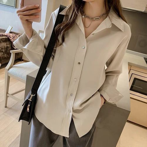 Plus Size Blouse Women Apparel Long Sleeve Loose Retro shirt | BigBuy360 - bigbuy360.vn