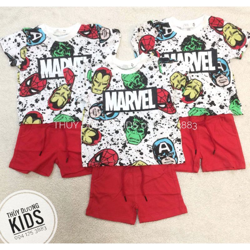 Bộ hè Zara Marvel bé trai 1-5y