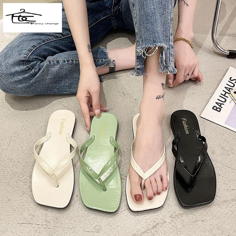 Dép Xỏ Ngón Đế Bằng Thời Trang Đi Biển Mùa Hè Cho Nữ