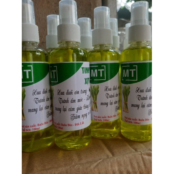 chai xịt sat khuẩn hương sả 100ml