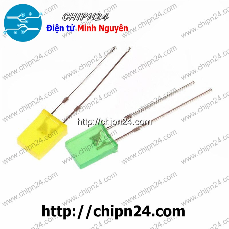 [25 CON] Led Dẹp 2x5x7mm Vỏ Đục (2x5x7) - [Chọn Loại]