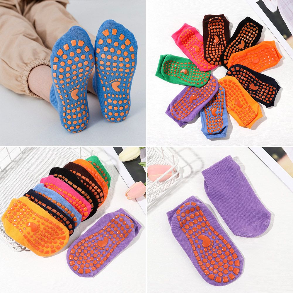 Đôi vớ cotton chống trượt mát xa chân thoáng khí cho người lớn/trẻ em