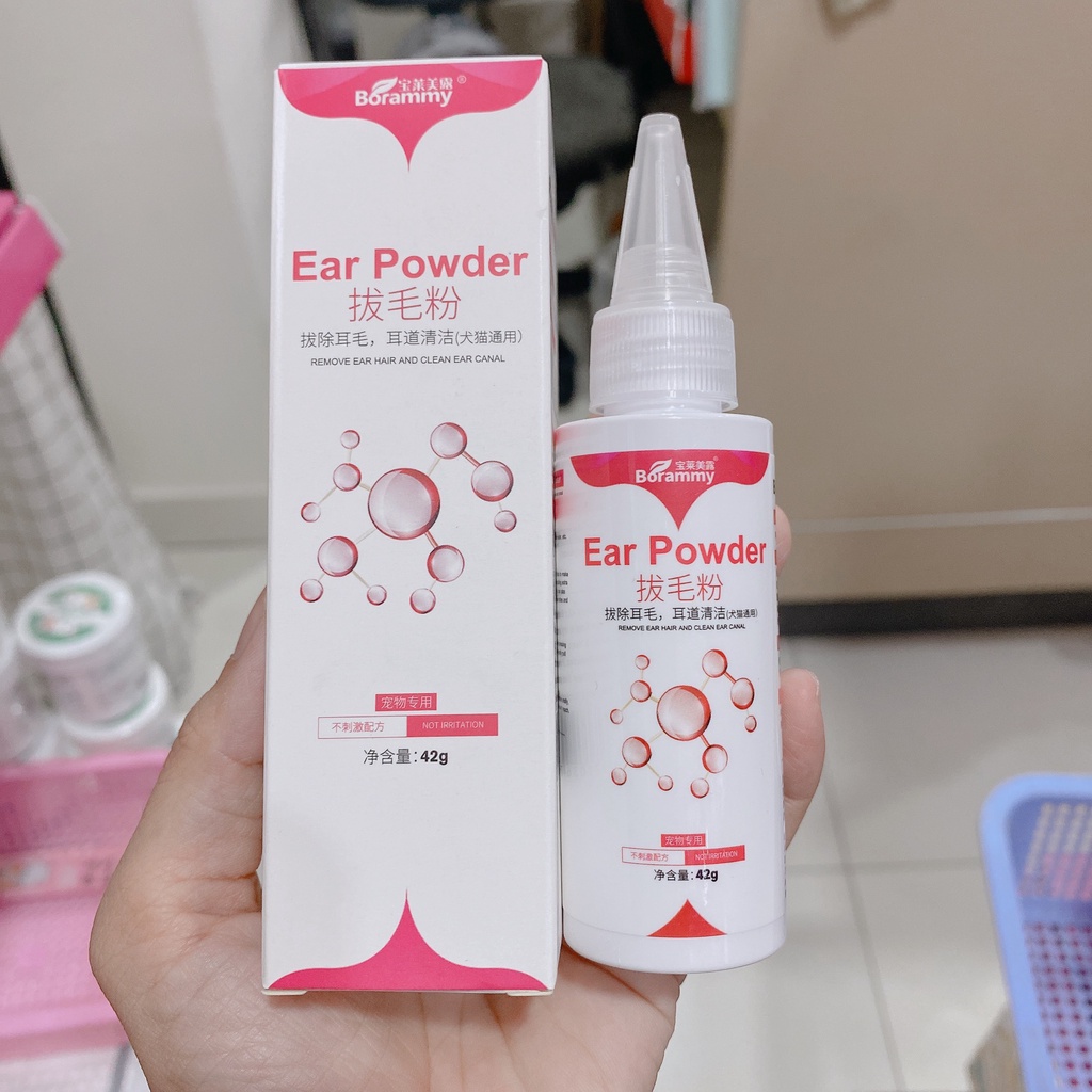 Bột nhổ lông tai cho chó mèo PETIS / BIOINE  bảo vệ sức khỏe NGĂN NGỪA VI KHUẨN , NẤM ,VE GIỮ TAI LUÔN SẠCH SẼ