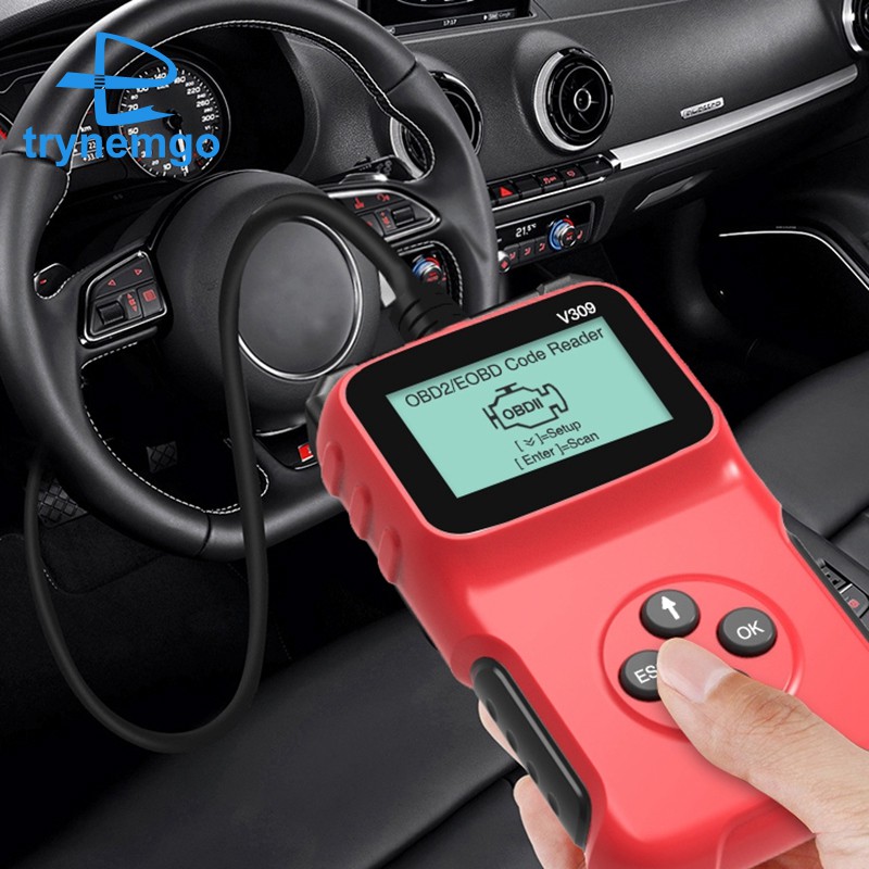 Máy Quét Kiểm Tra Động Cơ Obdii Obd2 Với Màn Hình Led Hiển Thị