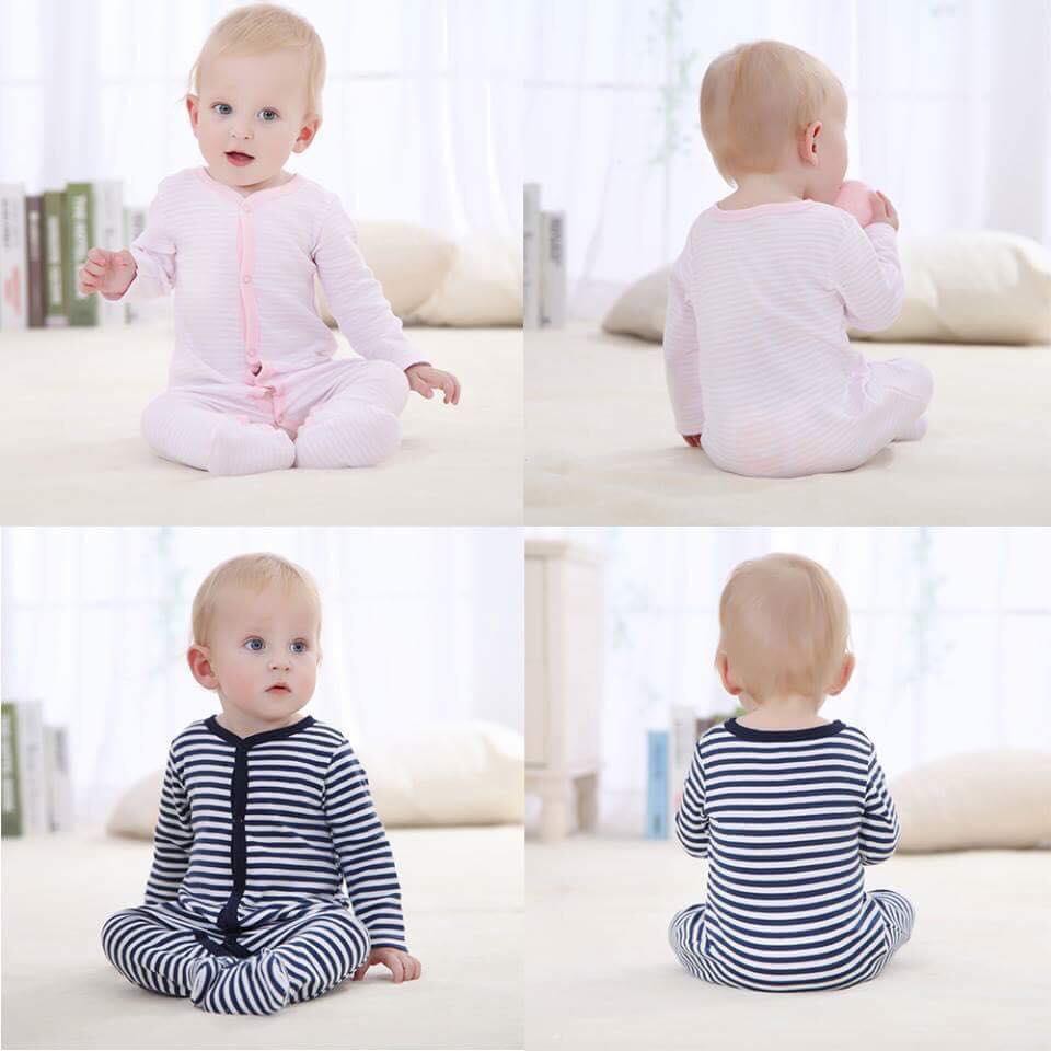 Set 3 sleepsuit liền tất Next bé gái 0-12 tháng