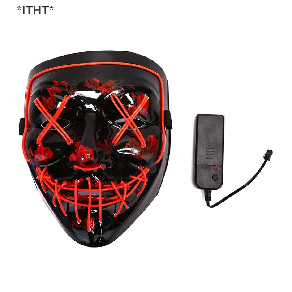 Mặt nạ EL có đèn LED phát sáng dành cho tiệc tùng hóa trang