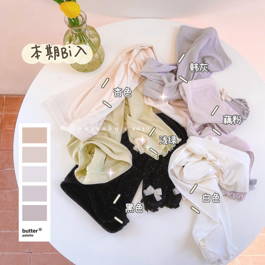 [Babycat] Hàng Có Sẵn Quần Legging Ngắn Đính Nơ Phong Cách Nhật Hàn Thời Trang Mùa Hè Hàn Quốc Dành Cho Bé Gái