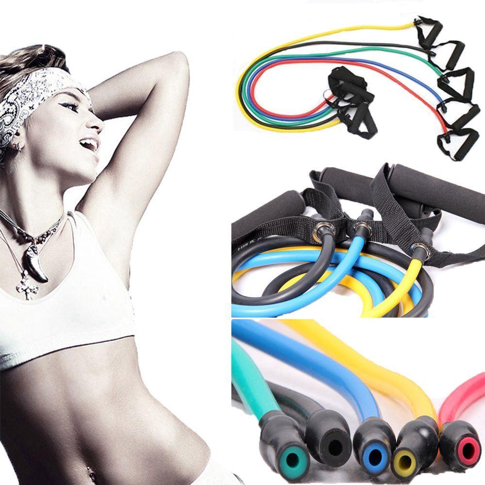 MYRONGVN Dây Kéo Co Giãn Chịu Lực Tốt Hỗ Trợ Tập Yoga / Thể Hình Tại Nhà