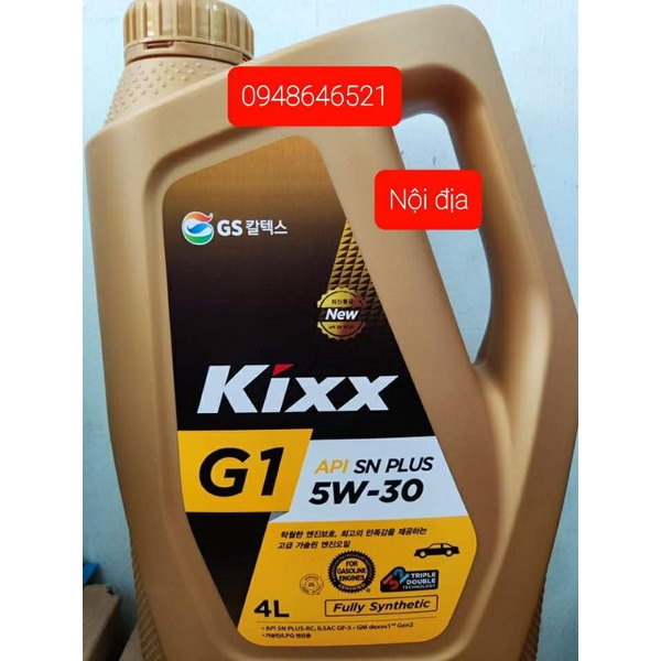 Nhớt Kixx G1 5w30  4L Chính hãng 101%🇰🇷