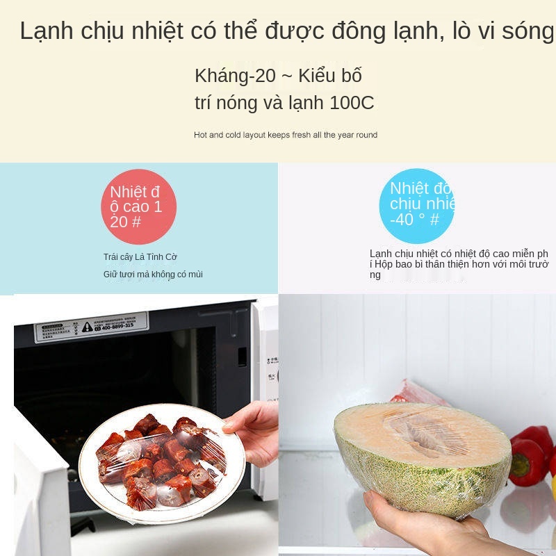 Willup Film PE Thực phẩm Lớp Cuộn lớn Hộ gia đình Nhà bếp dùng một lần Takeaway Tủ lạnh Trái cây Bảo quản rau quả Bán bu