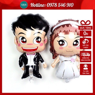 Bóng cô dâu chú rể trang trí phòng cưới, phòng tân hôn ( 1 cặp )