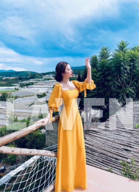 Đầm maxi đan dây lưng - voal kèm mút ngực | BigBuy360 - bigbuy360.vn