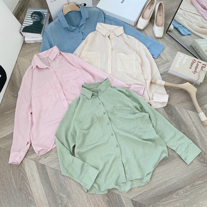 ÁO SƠMI MÀU PASTEL