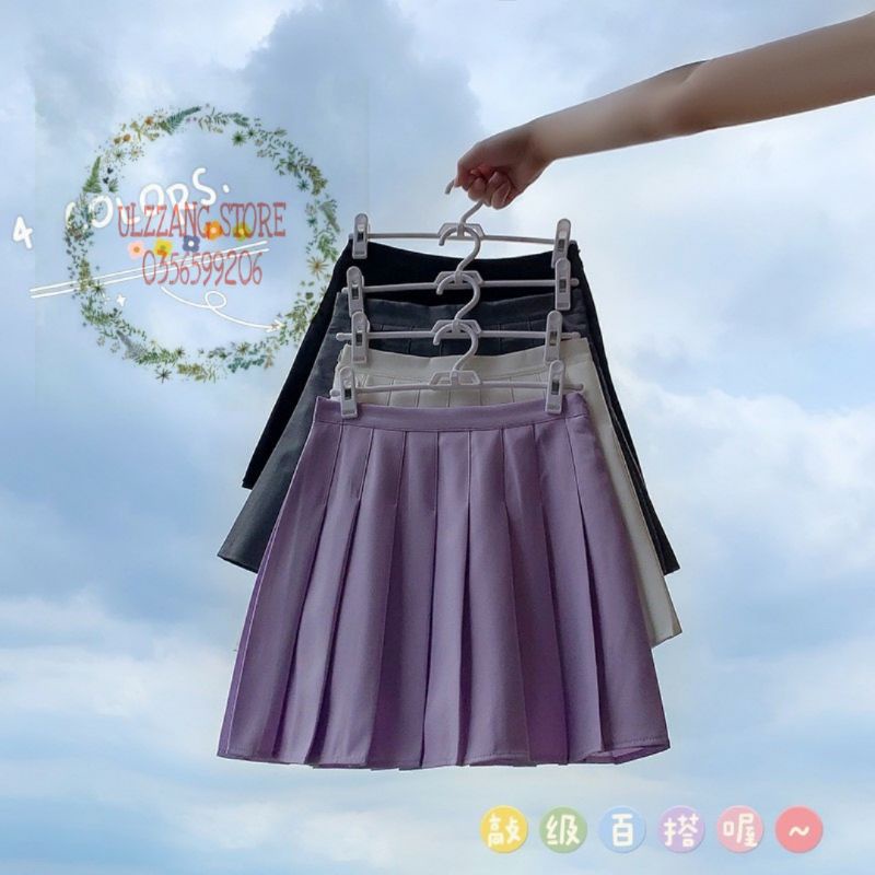 CHÂN VÁY XẾP LY VÓ QUẦN BẢO VỆ KHÔNG BỊ LỘ CHO CHỊ EM