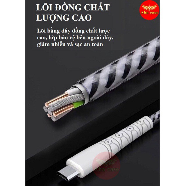 [Cáp Sạc Dù Chống Đứt] SIÊU BỀN -CHÍNH HÃNG SD M25 ✓Dây sạc Iphone, Android, Type C, BH 12 Tháng 1 đổi 1