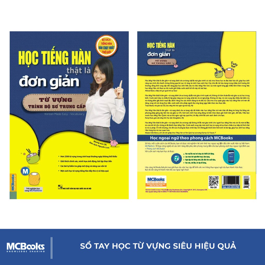 Sách - Học Tiếng Hàn Thật Là Đơn Giản Phần Từ Vựng Trình Độ Sơ Trung Cấp