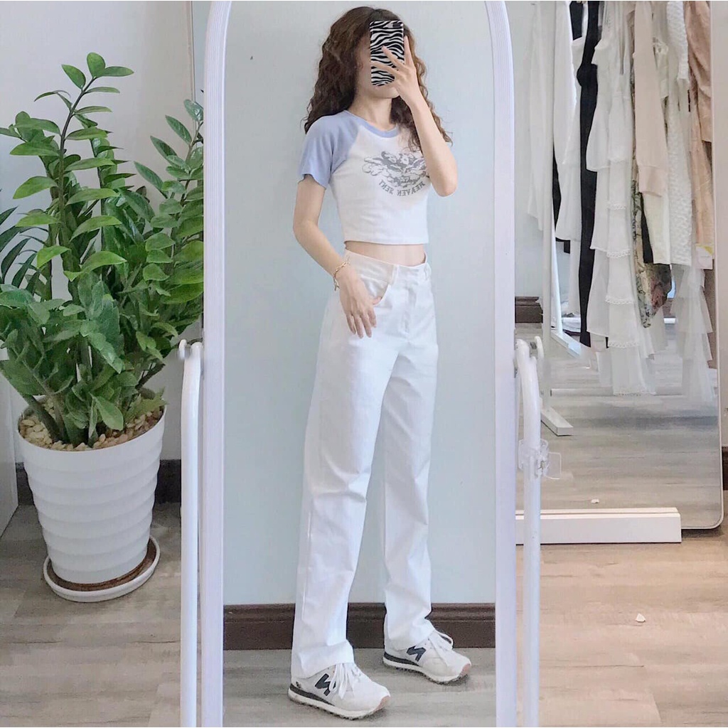 Áo Croptop Thiên Thần Chất Thun Bozip Cotton Co Giãn Tốt Mền Mịn Không Xù [Ảnh Thật + Video]