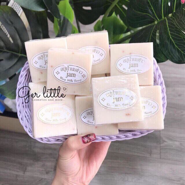 Xà Phòng Cám Gạo Trắng Da Jam Rice Milk Soap CX5