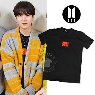 Áo Thun In Hình Bts Bangtan Boys Bi Three Ice Suga Min Yoongi Xương Rồng McDonalds X Travis Scott 454