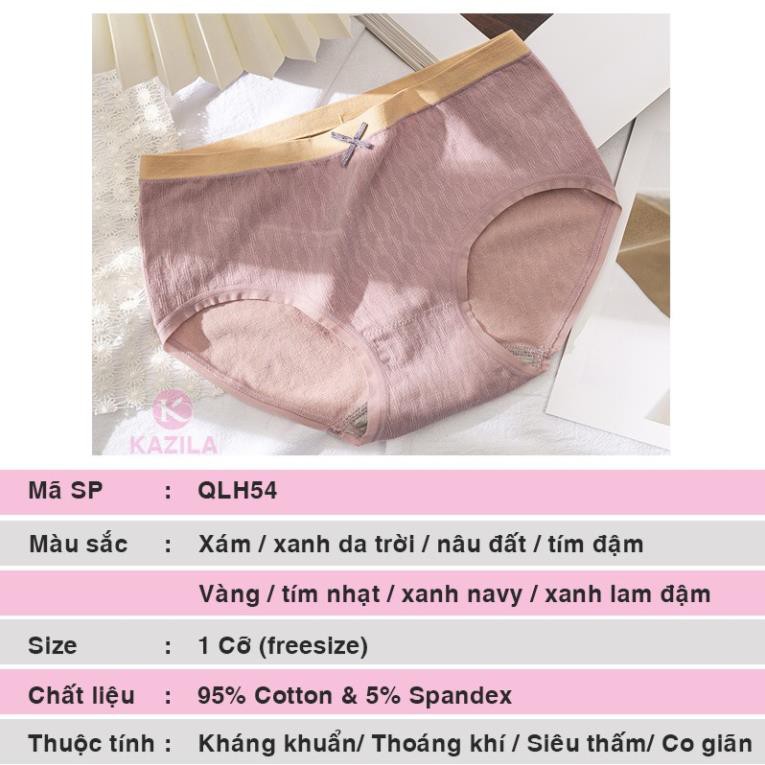 Quần lót nữ cotton cao cấp tân cổ điển, quần xi líp ôm hông nâng mông mềm mại kháng khuẩn QLH54