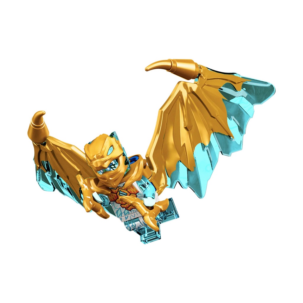 892293 Đồ chơi lắp ráp Iego Ninjago Crystalized Golden Dragon Zane foil pack - Nhân vật Zane rồng vàng